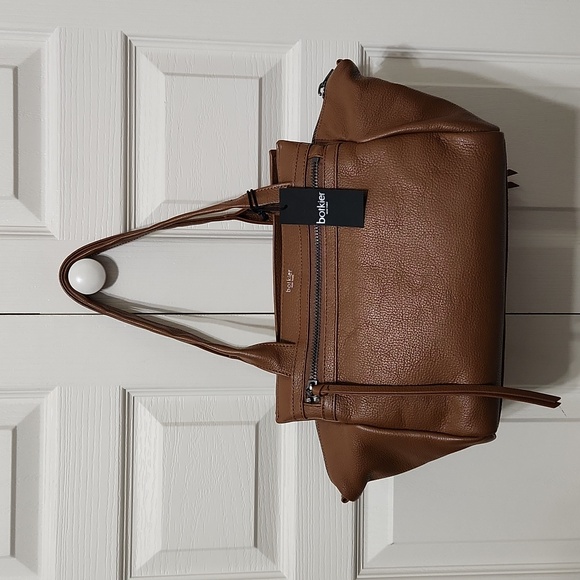 NWT Botkier Trigger Leather Satchel, Caramel. - Picture 3 of 12